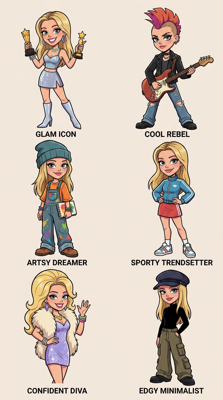 Fashion Cartoon Alter Ego Pack prompt