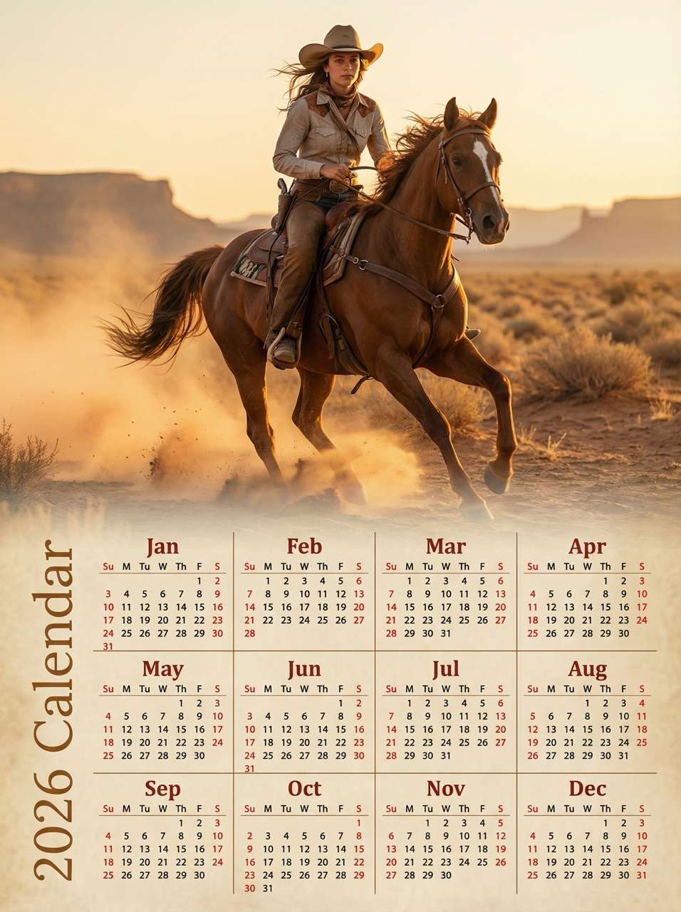 2026 full year calendar template overlay