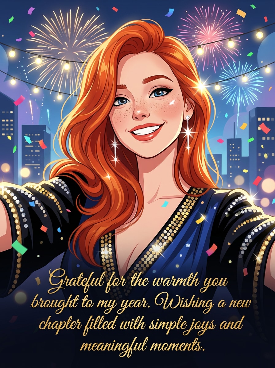 AI 2026 New Year animated card