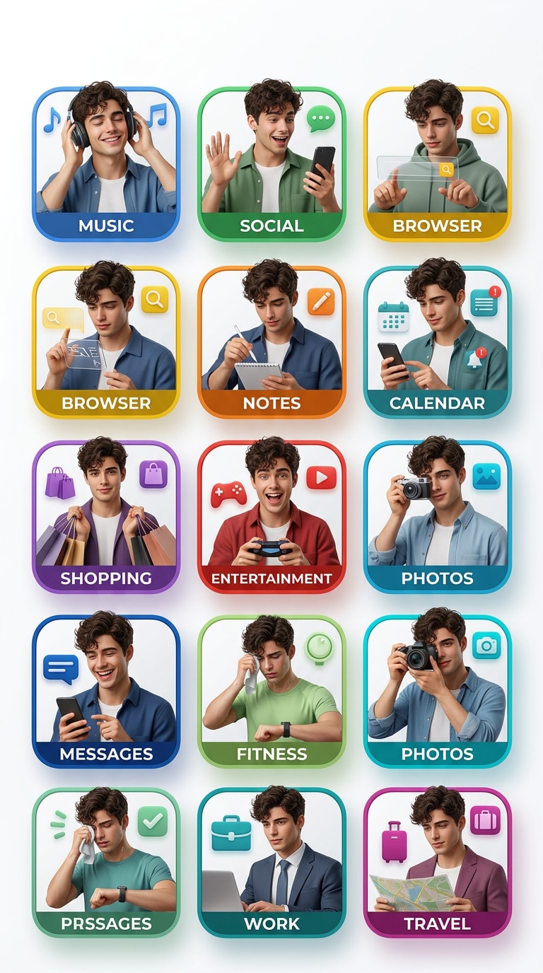 Lifestyle App Icon Identity Board prompt