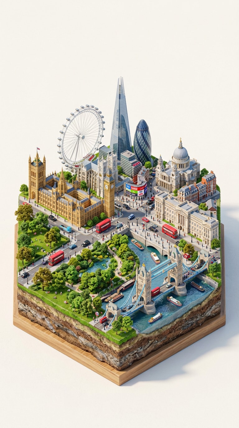 Pinterest pin miniature city diorama prompt