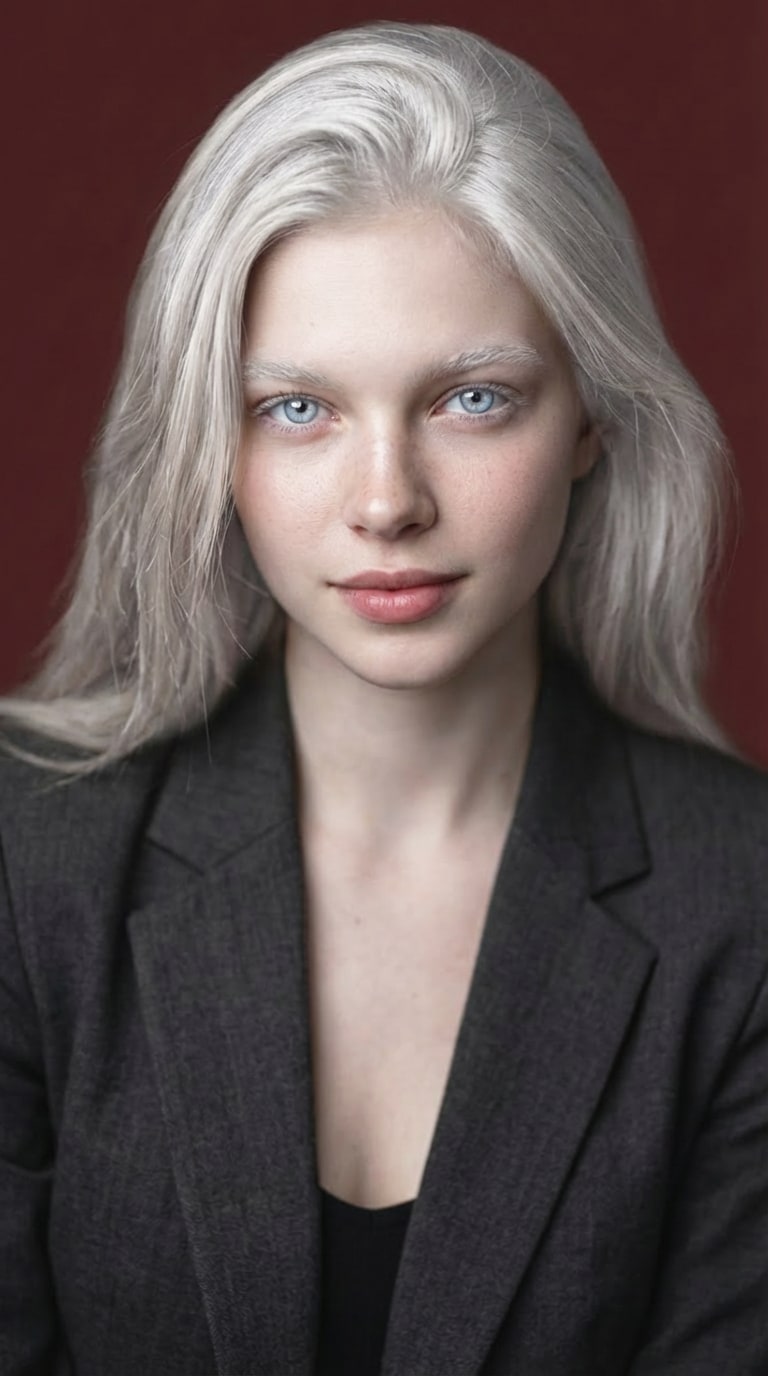Albino Trend ultra realistic porcelain skin example