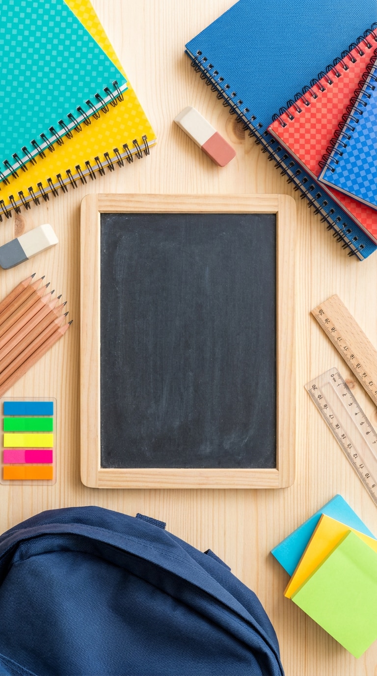 Back to School Flat Lay AI Prompt