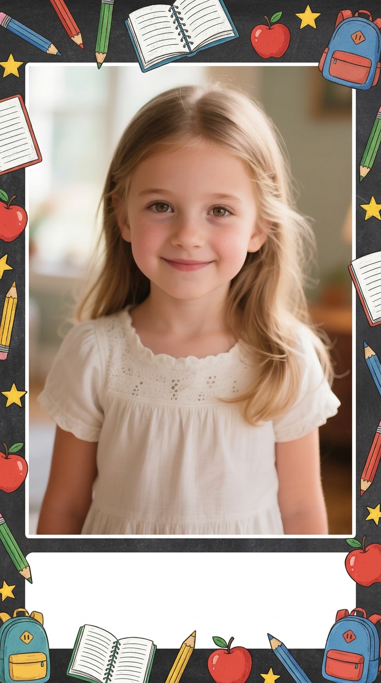 Back to School Photo Frame AI Prompt