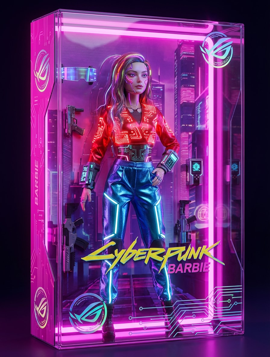 Cyberpunk Barbie Doll Box