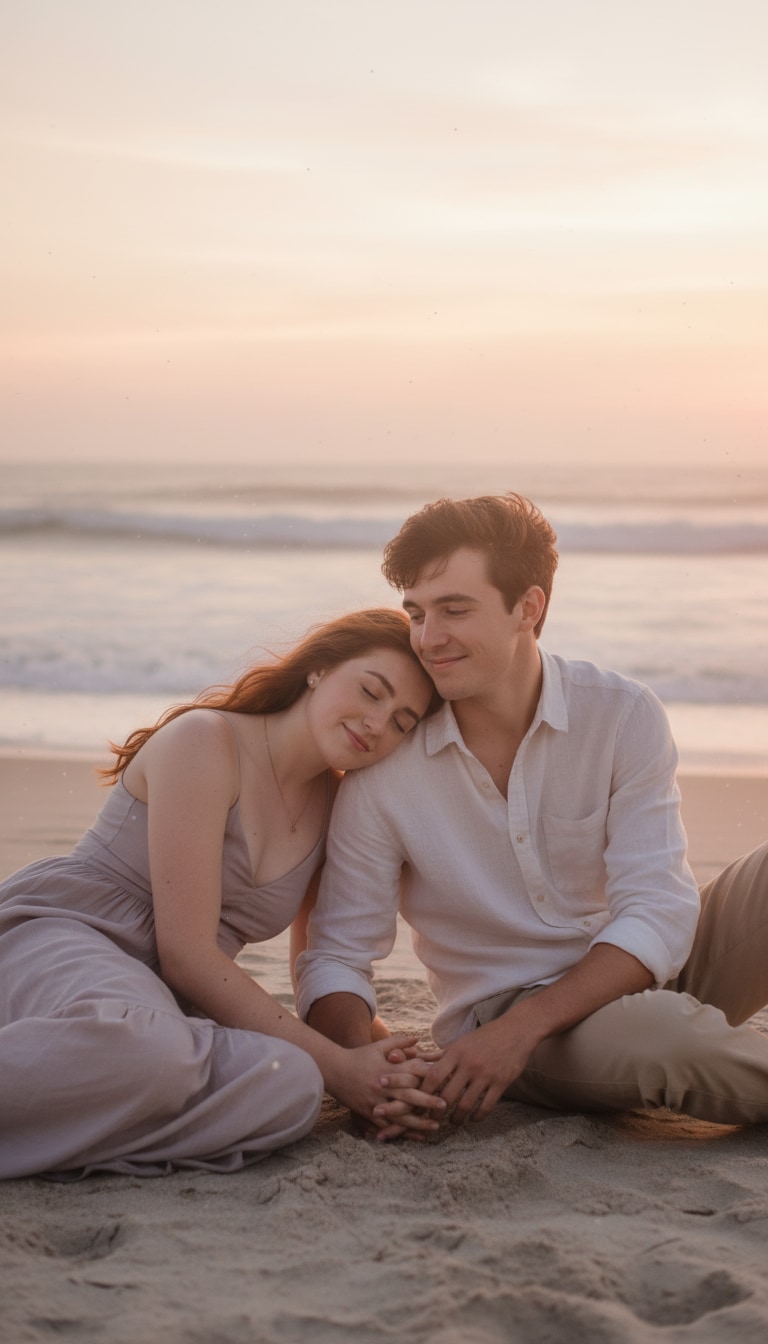 AI Beach Couple Prompt - Gentle Touch preview