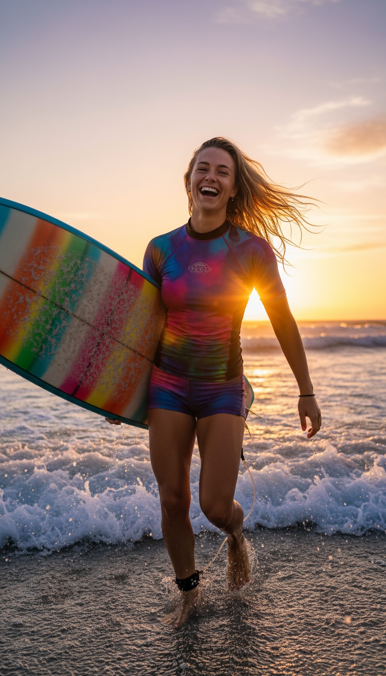 AI Beach Girl Prompt - Surf Spirit preview