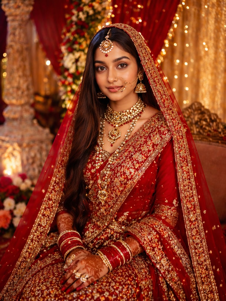 Luxury Bihar Wedding Portrait bihari bride prompt for chatgpt