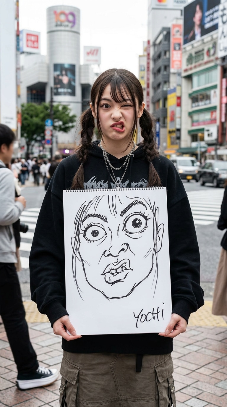 変顔チャレンジAI画像プロンプト