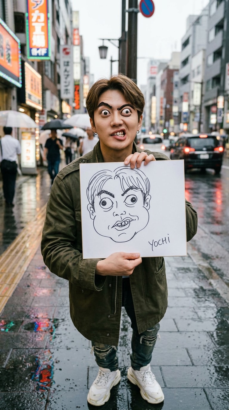 SNSでバズるAI似顔絵プロンプト