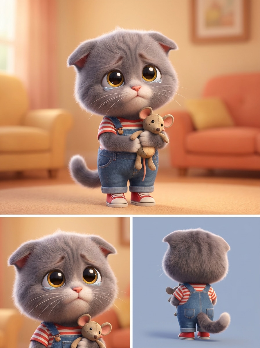 AI Cat Story Child Character