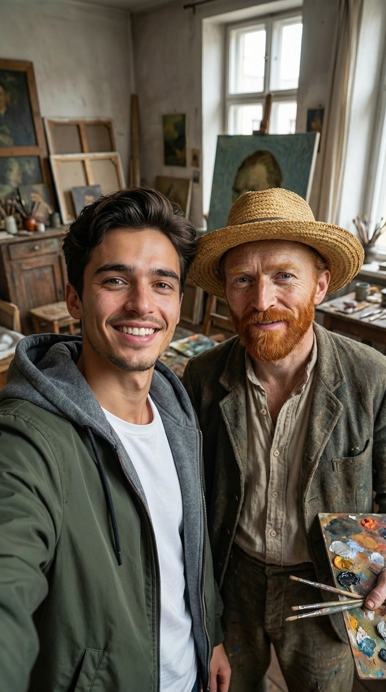 AI Celebrity Selfie Photo Sample 2