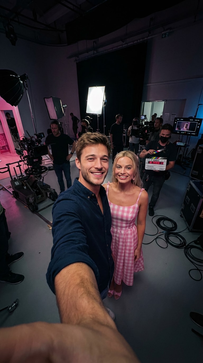 AI Celebrity Selfie Photo Sample 3