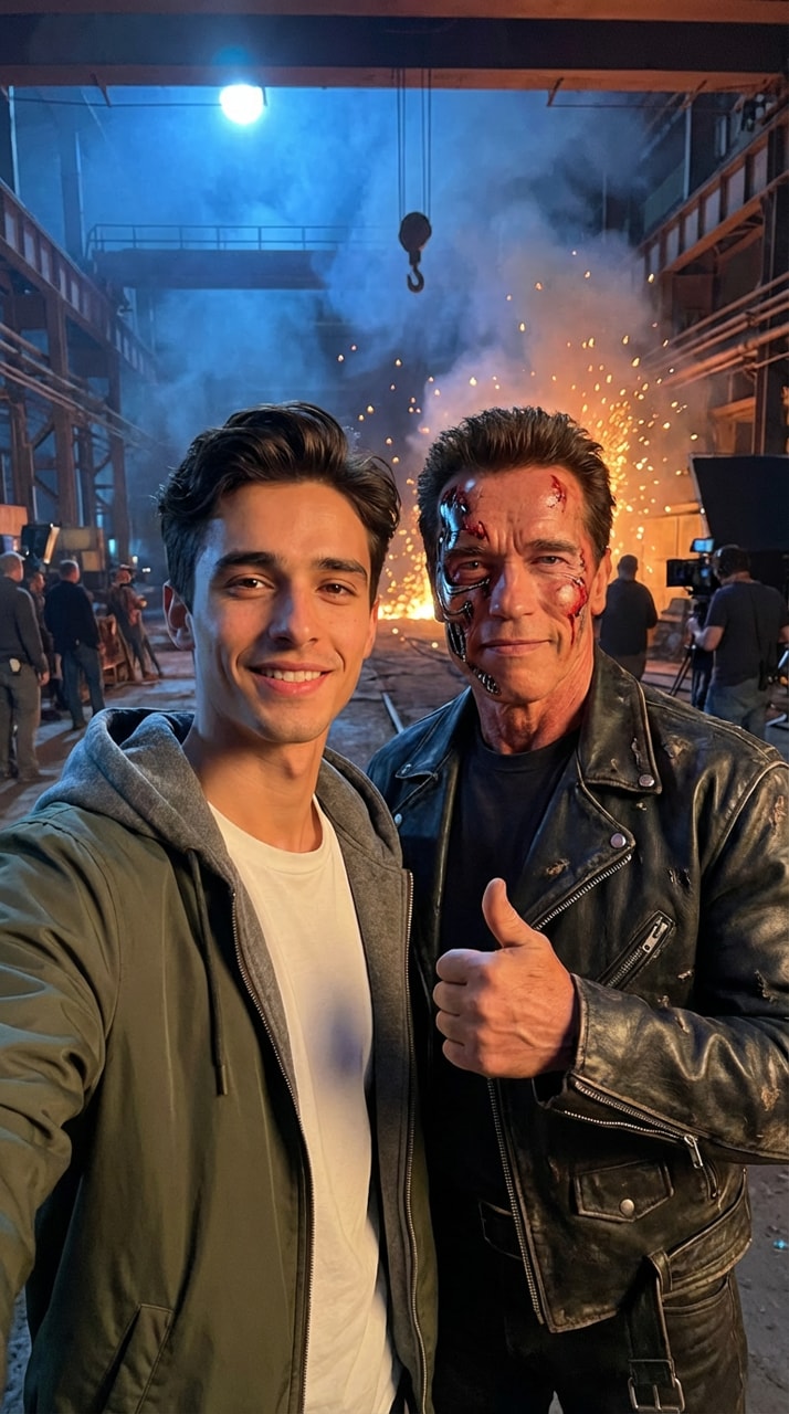 AI Celebrity Selfie Video Sample 8