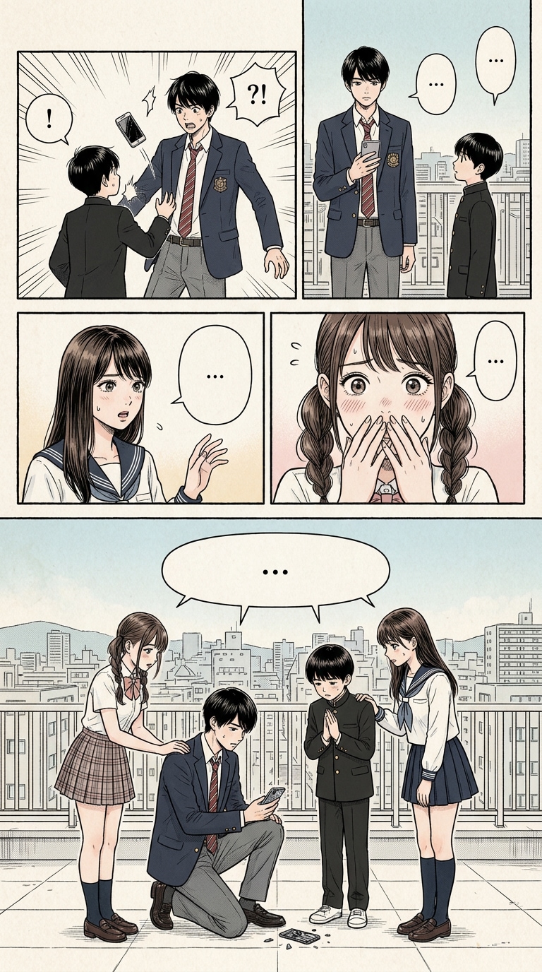 アオハル学園漫画AIプロンプト