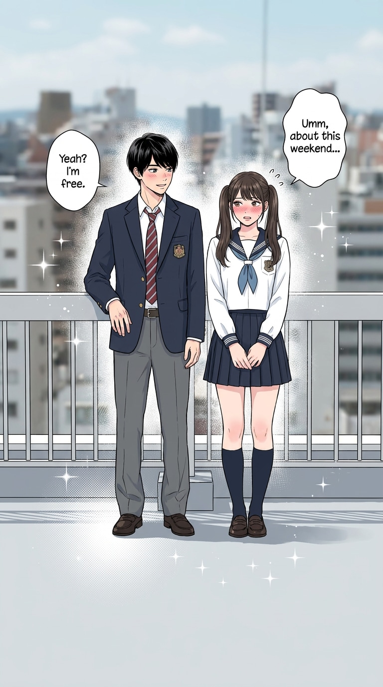 青春学園漫画AI画像素材