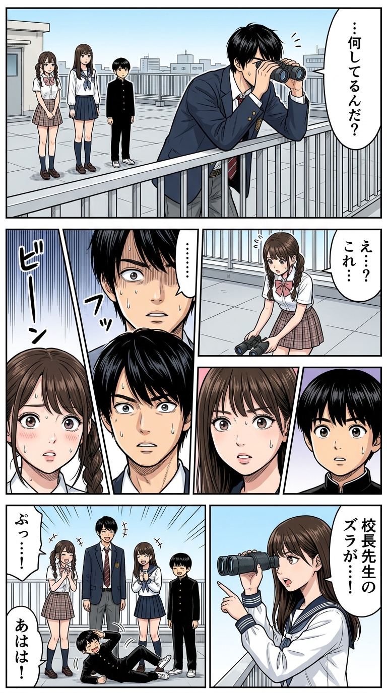 勘違いギャグ学園漫画AIプロンプト