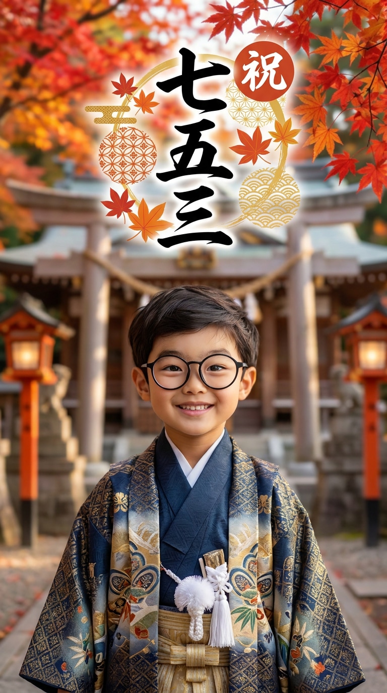 神社ロケ写真を季節ポスター化する