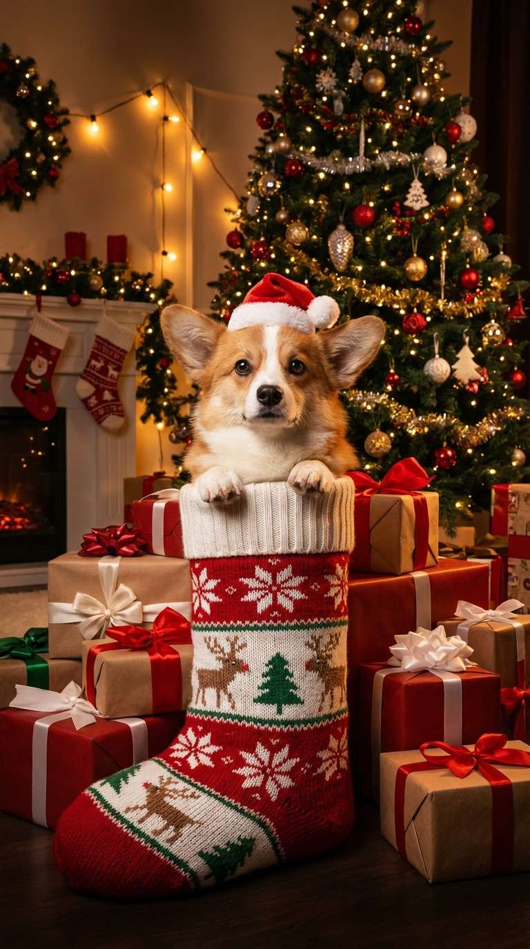 AI Christmas Pet Photo