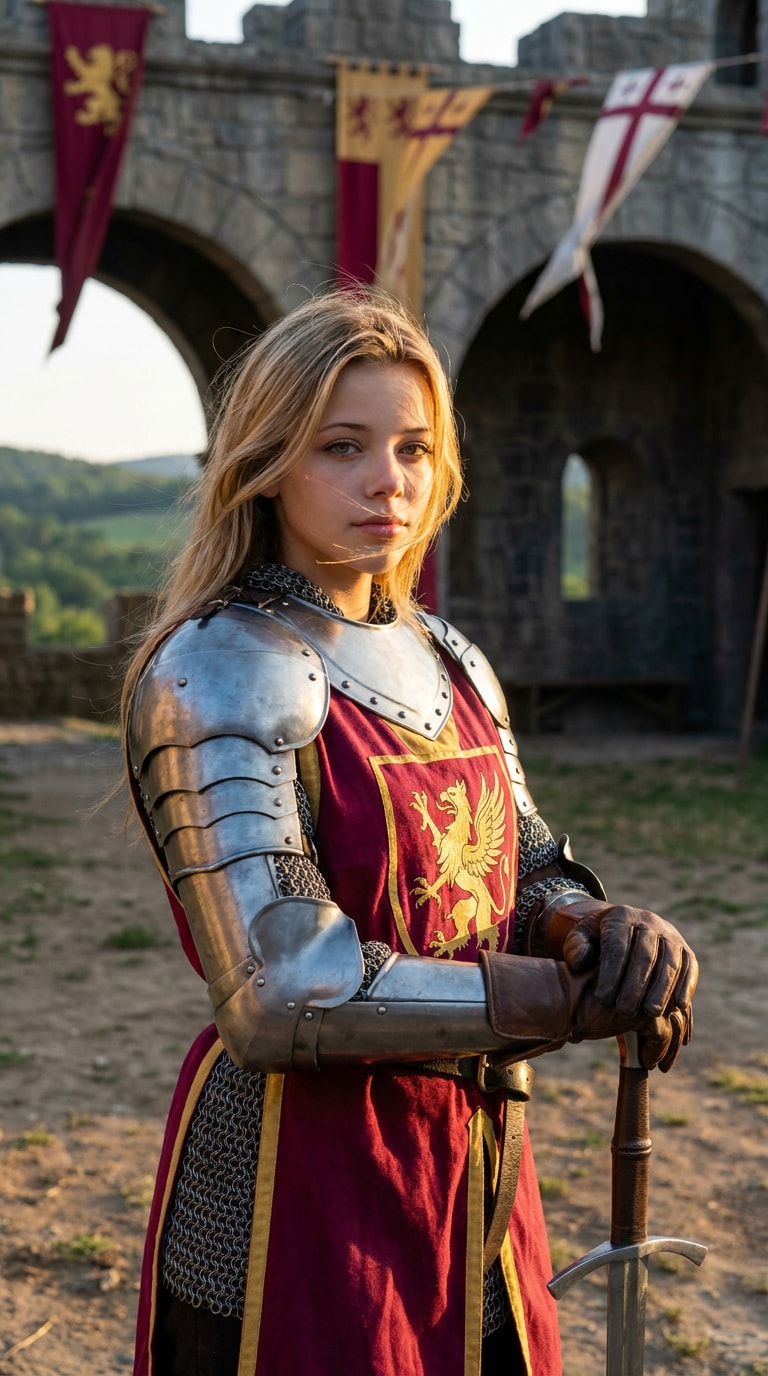 Medieval Knight portrait AI prompt