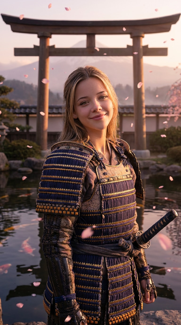 Samurai Japan era swap AI portrait prompt