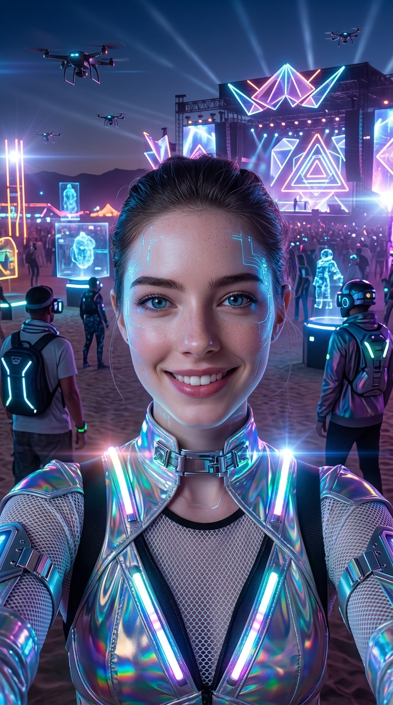 Futuristic AI Girl