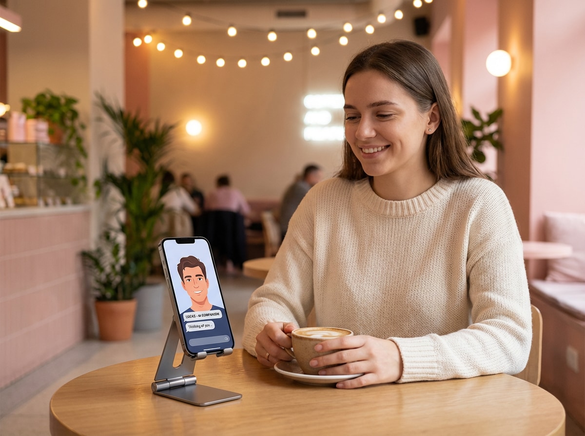 AI coffee dating video