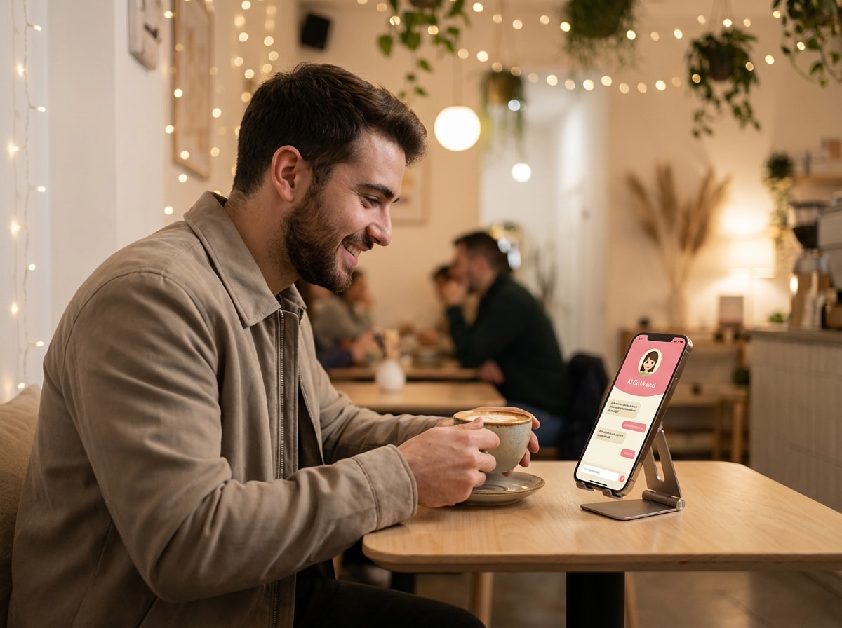 AI coffee dating video