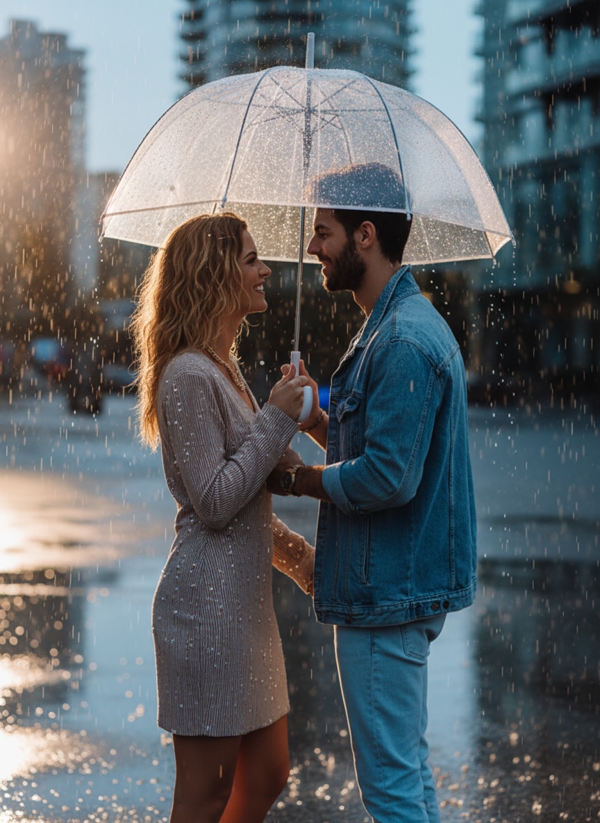 AI Rain Photo Effect