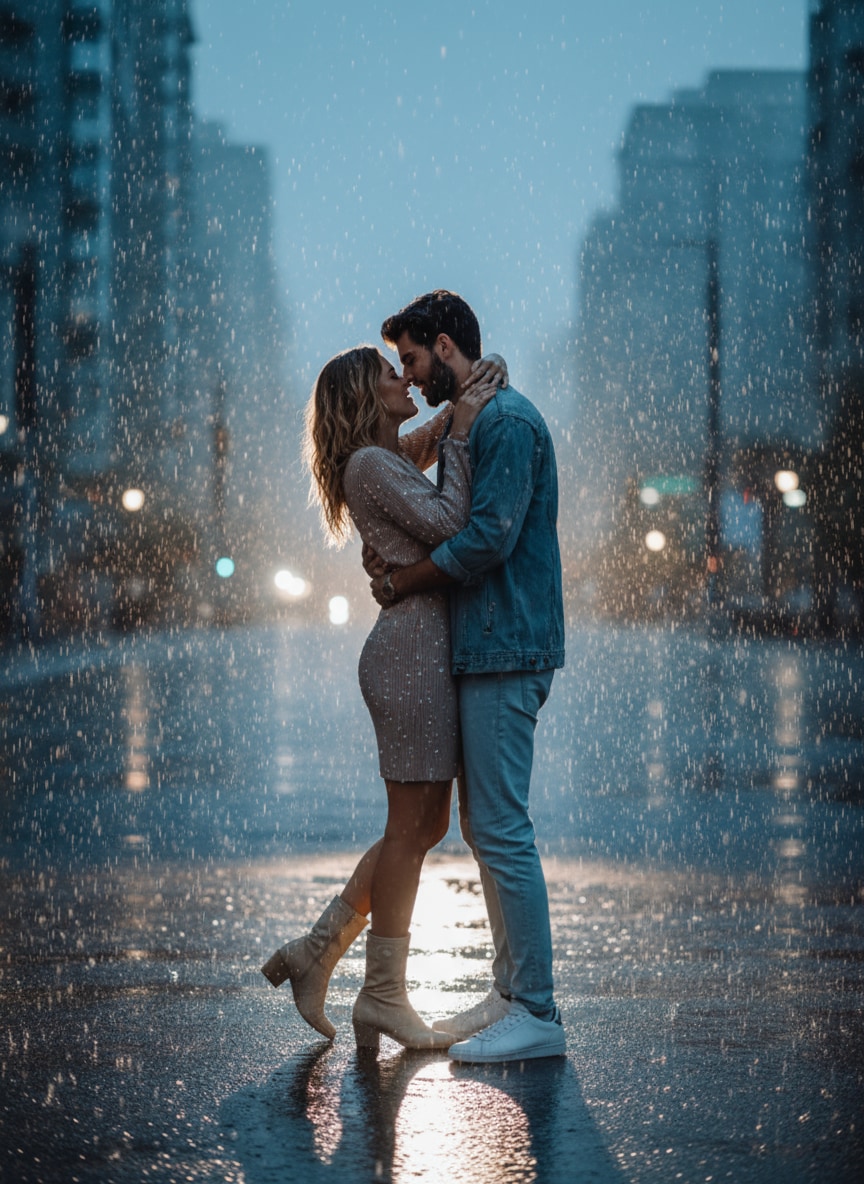 AI Rain Photo Effect