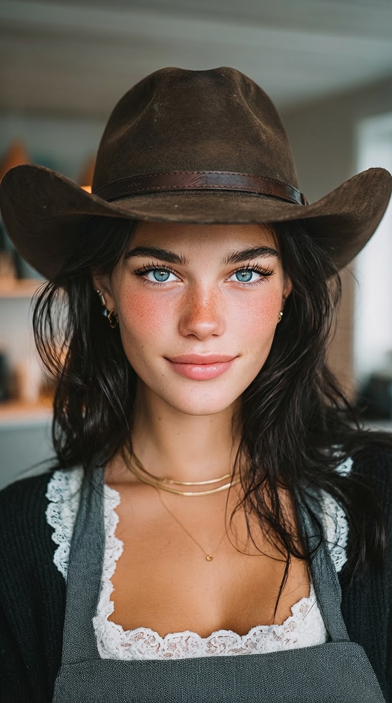 AI Cowgirl Hat Prompt 01