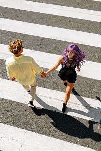 AI Holding Hands Photo