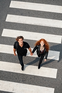 AI Holding Hands Photo