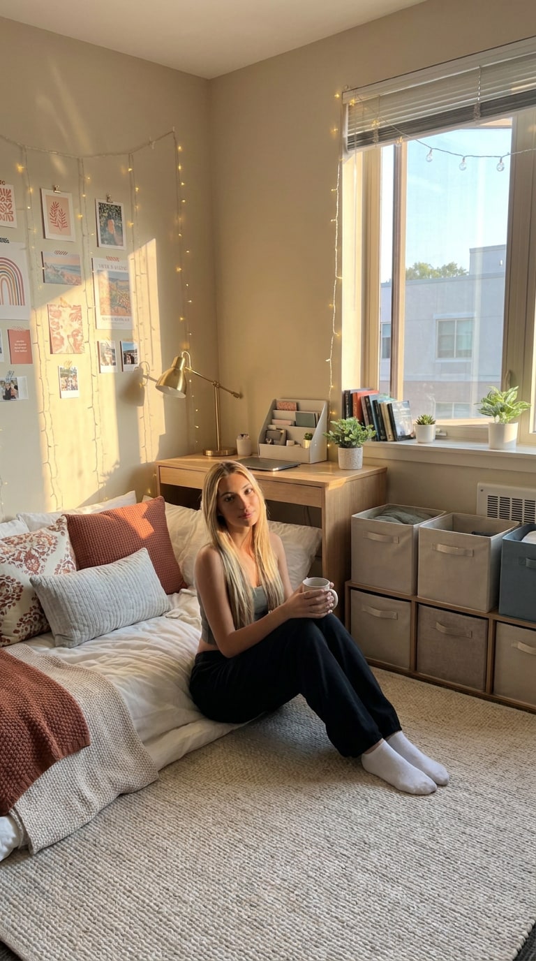 DIY gallery wall dorm room prompt
