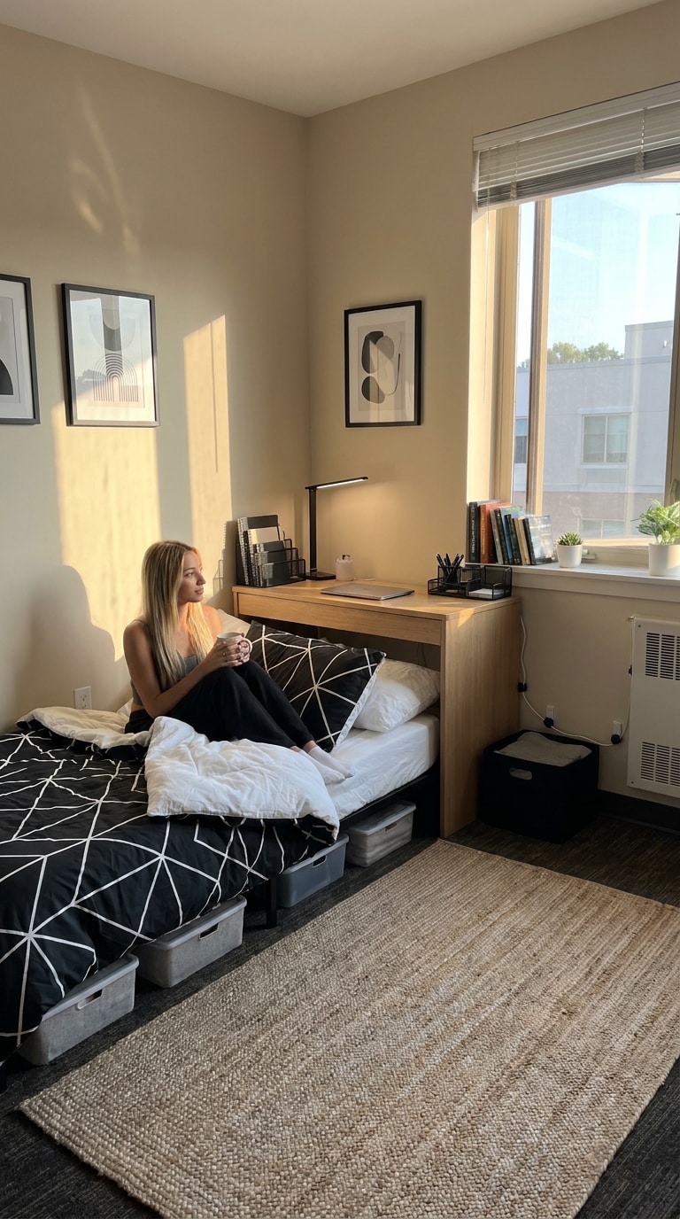 Cozy college dorm room generator result