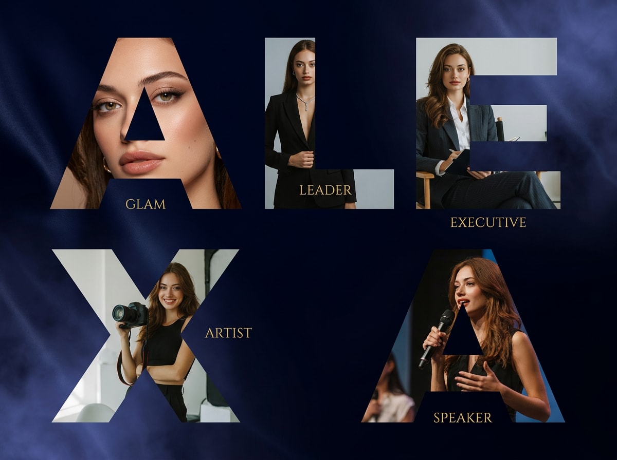 Women’s Power Name Collage prompt