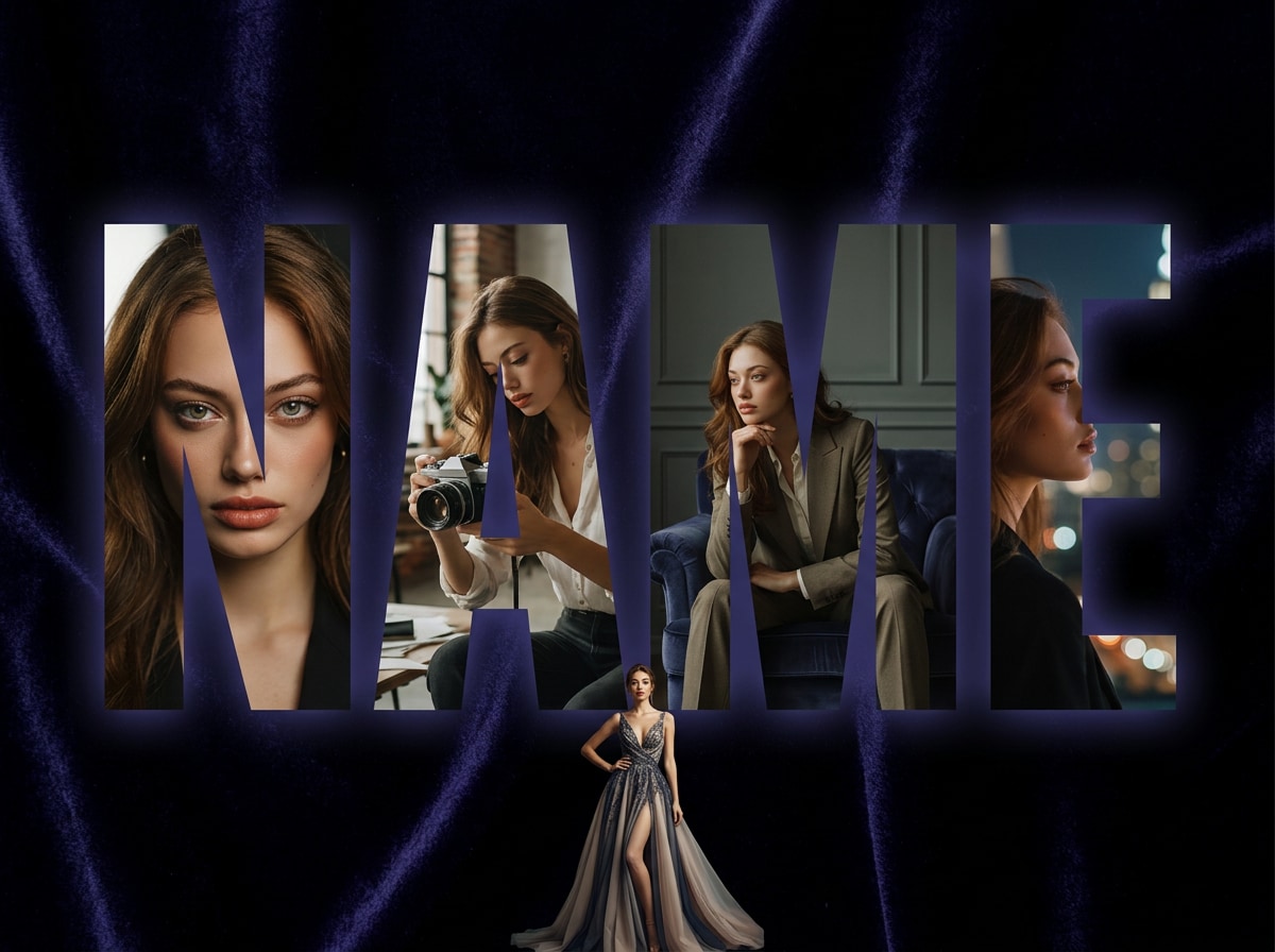 Creator Identity Letter Collage prompt