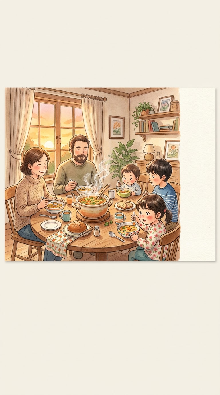 水彩絵本風の背景イラスト例