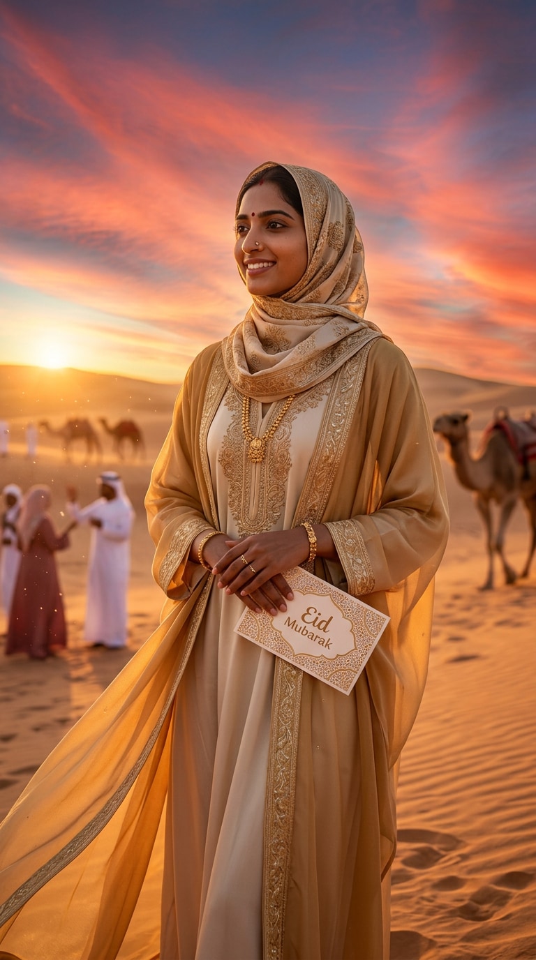 Desert Sunset Eid Portrait