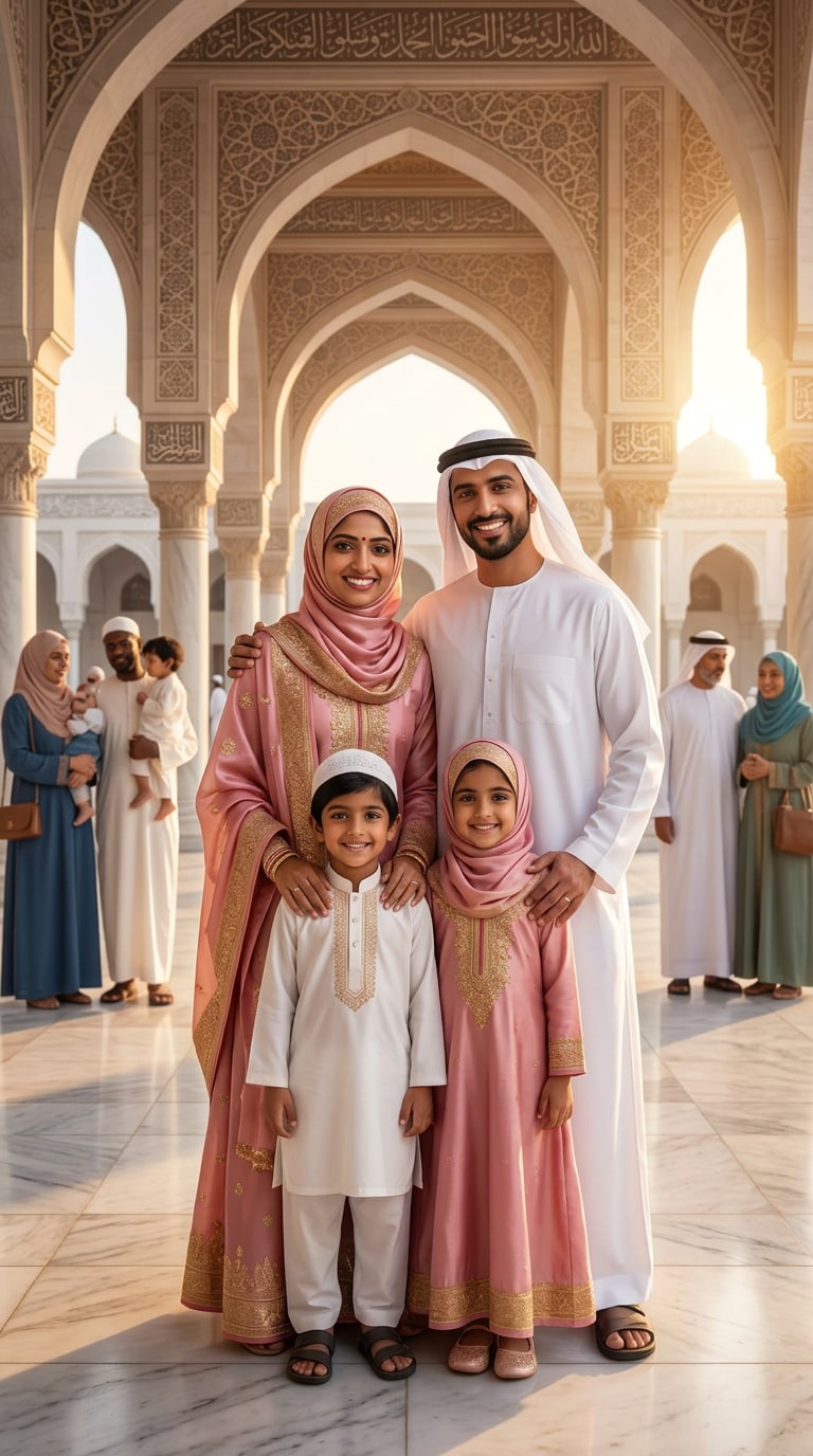 AI Eid Mubarak Greeting Poster