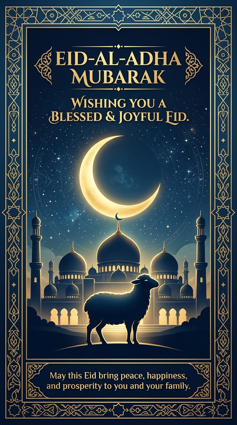Golden Qurbani Blessing Poster