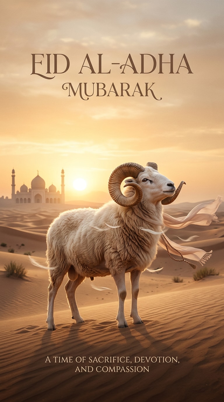 Golden Qurbani Blessing Poster