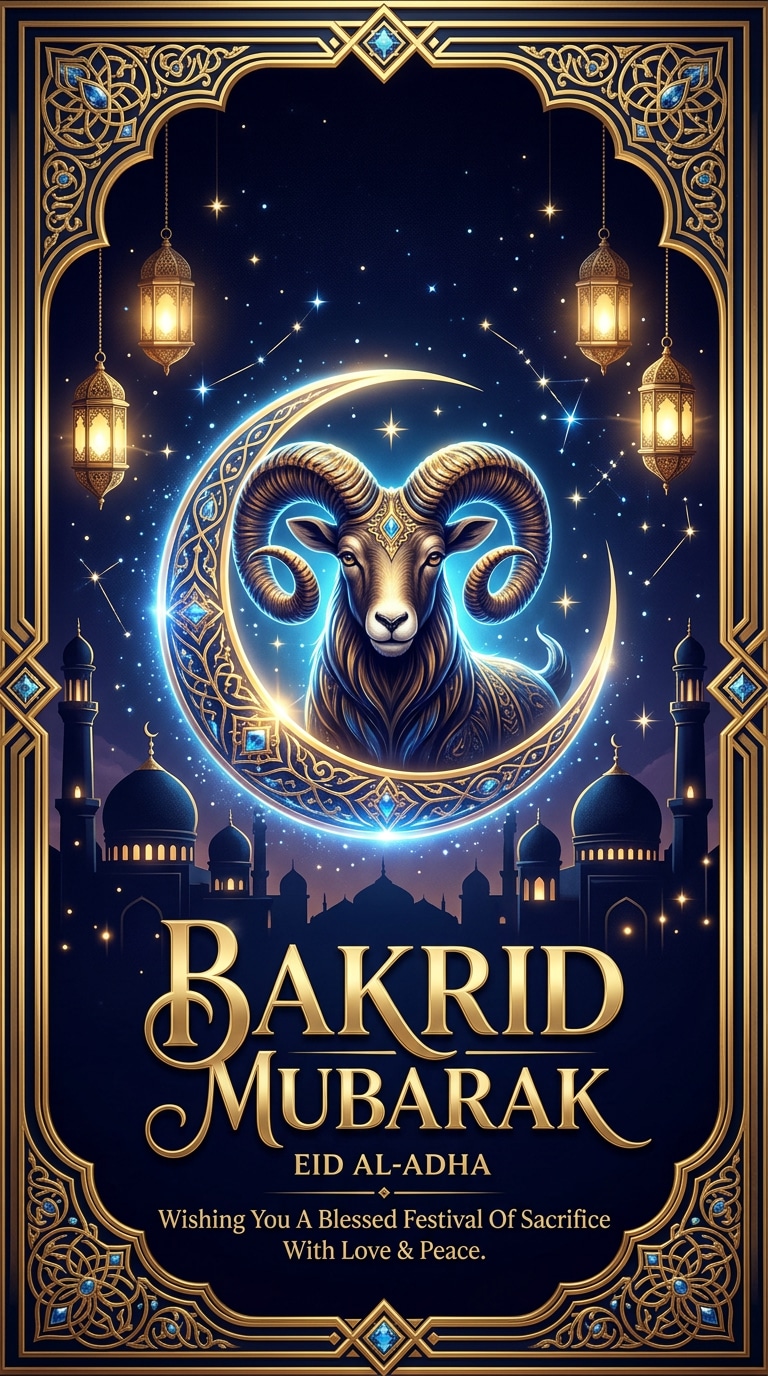 Golden Qurbani Blessing Poster