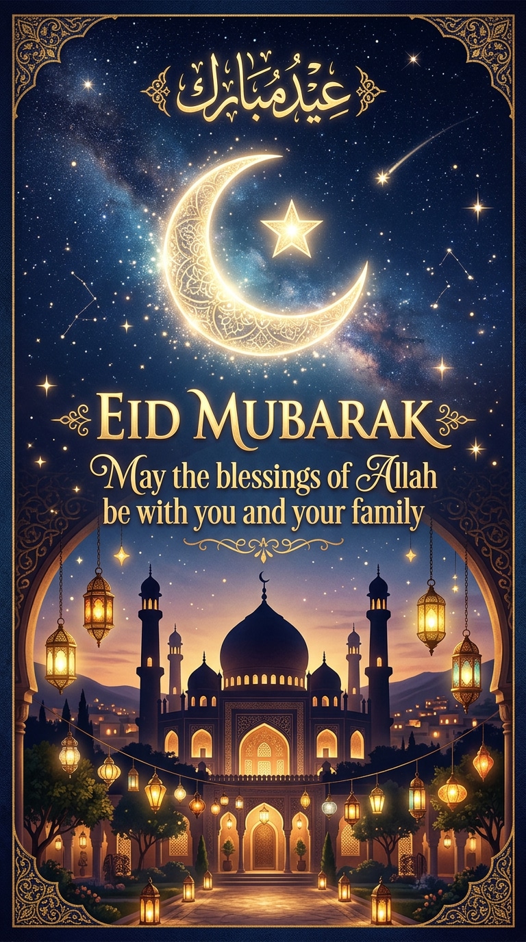Night Sky Eid Card