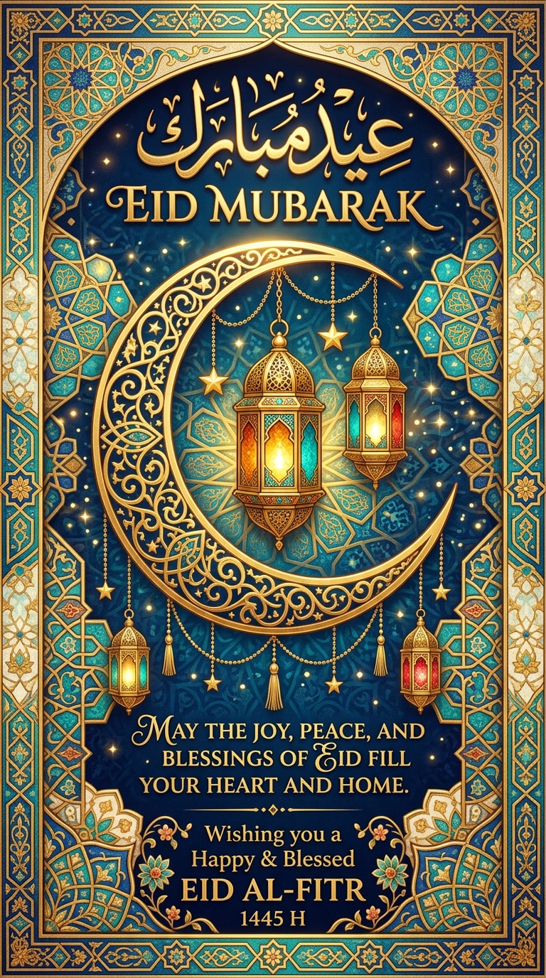 Islamic Pattern Eid Poster