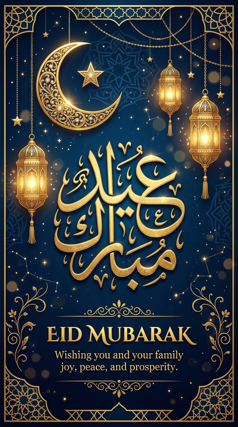 Arabic Calligraphy Eid Poster