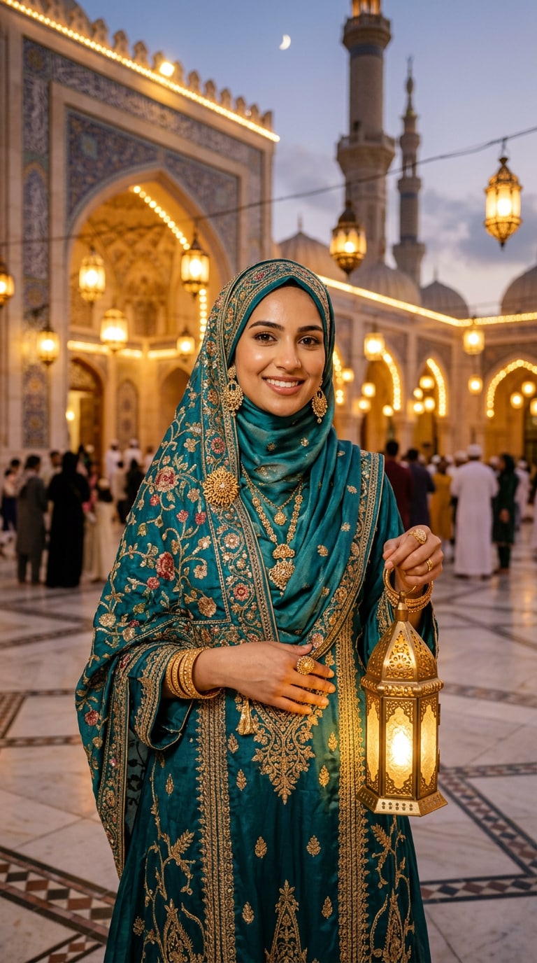 Elegant Muslim Woman Portrait