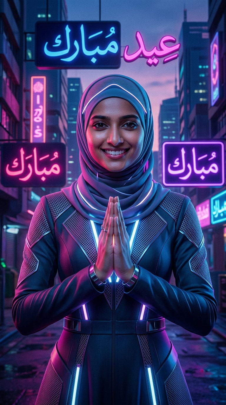 Neon Eid Aesthetic
