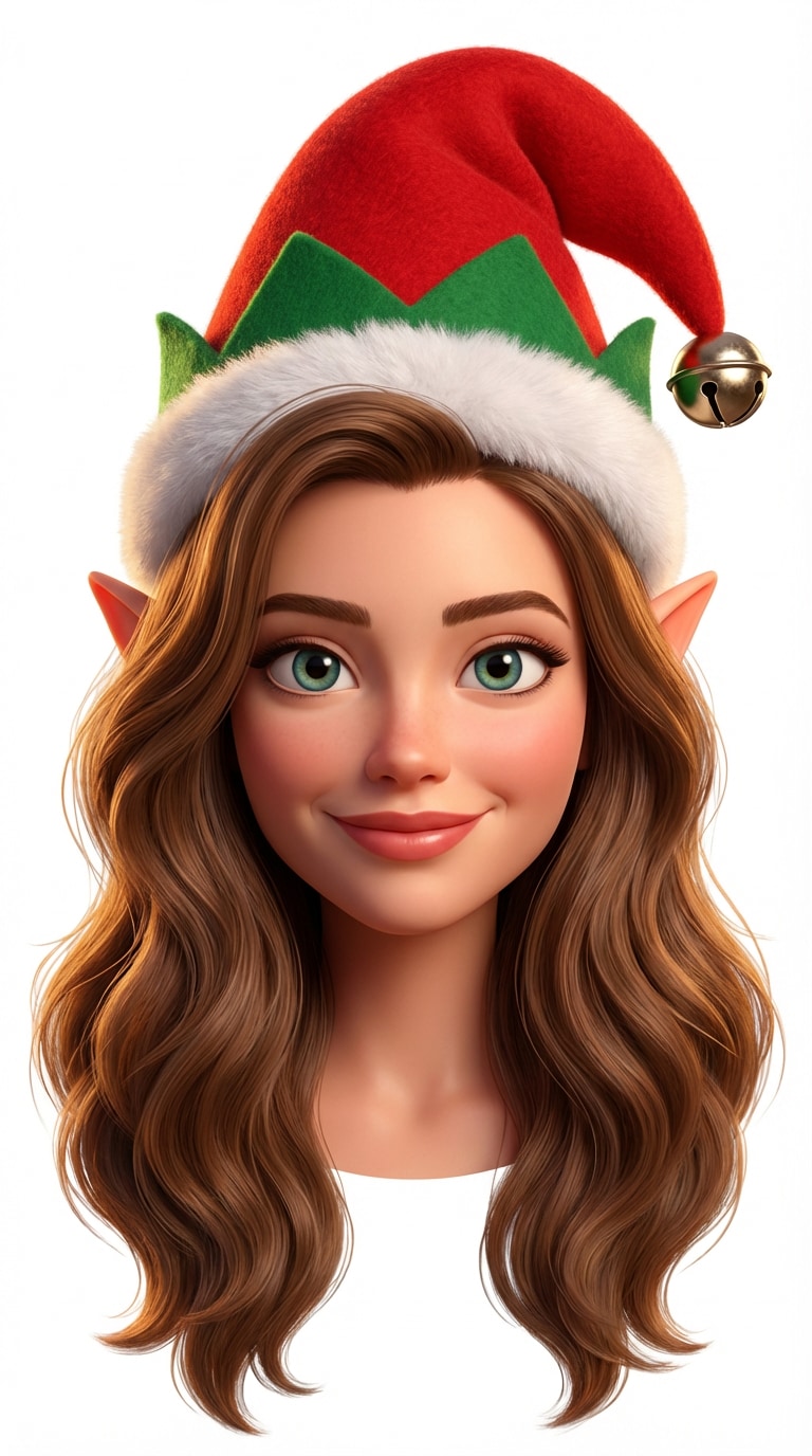 PFP – turn me into a 3D animated Christmas elf character (Disney/Pixar style)