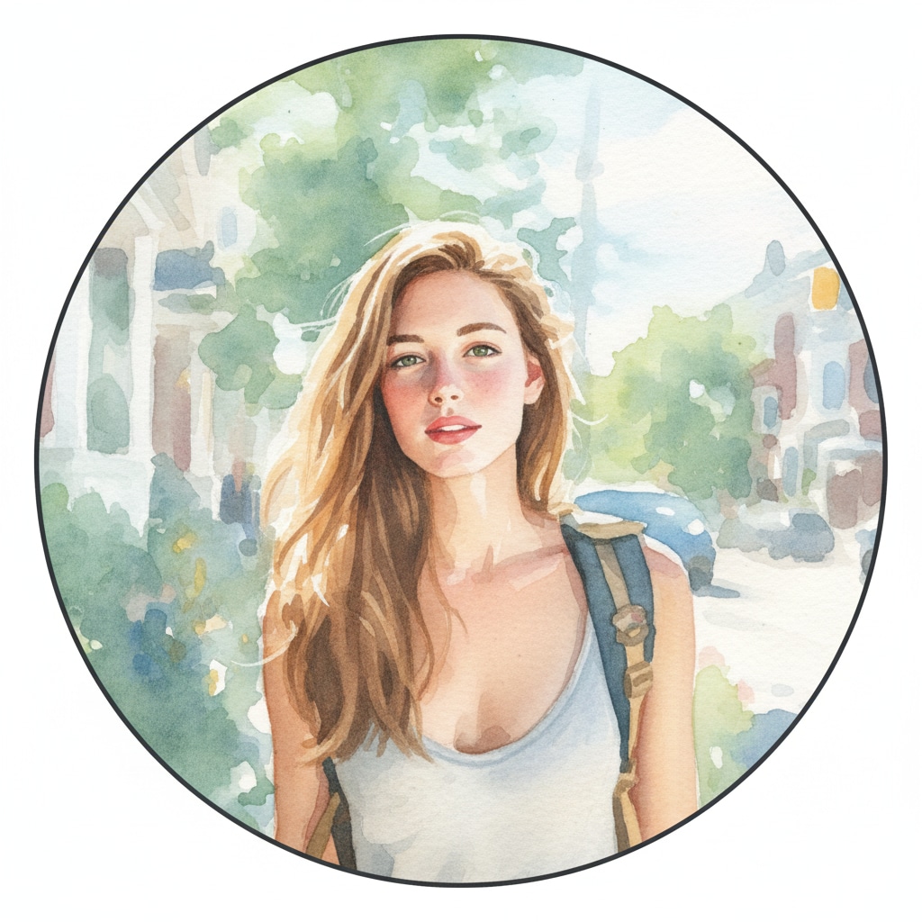 Watercolor Portrait Emoji preview